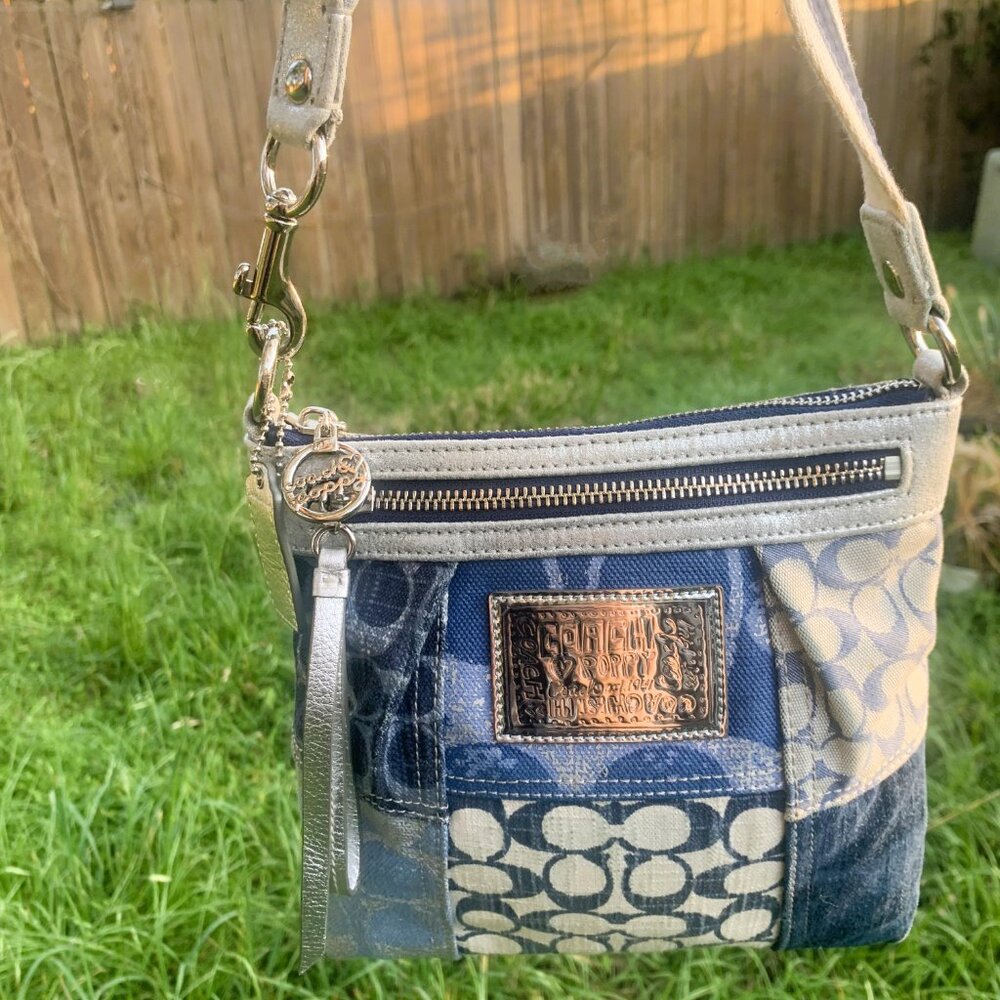 Coach Denim C Sign Crossbody Bag
